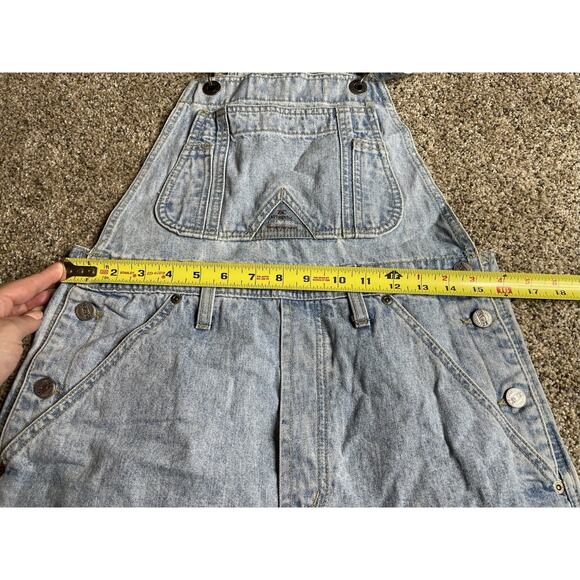 Vintage 1990’s Z.Cavaricci Womens Denim Short Overalls USA Made Size Medium - Picture 6 of 7